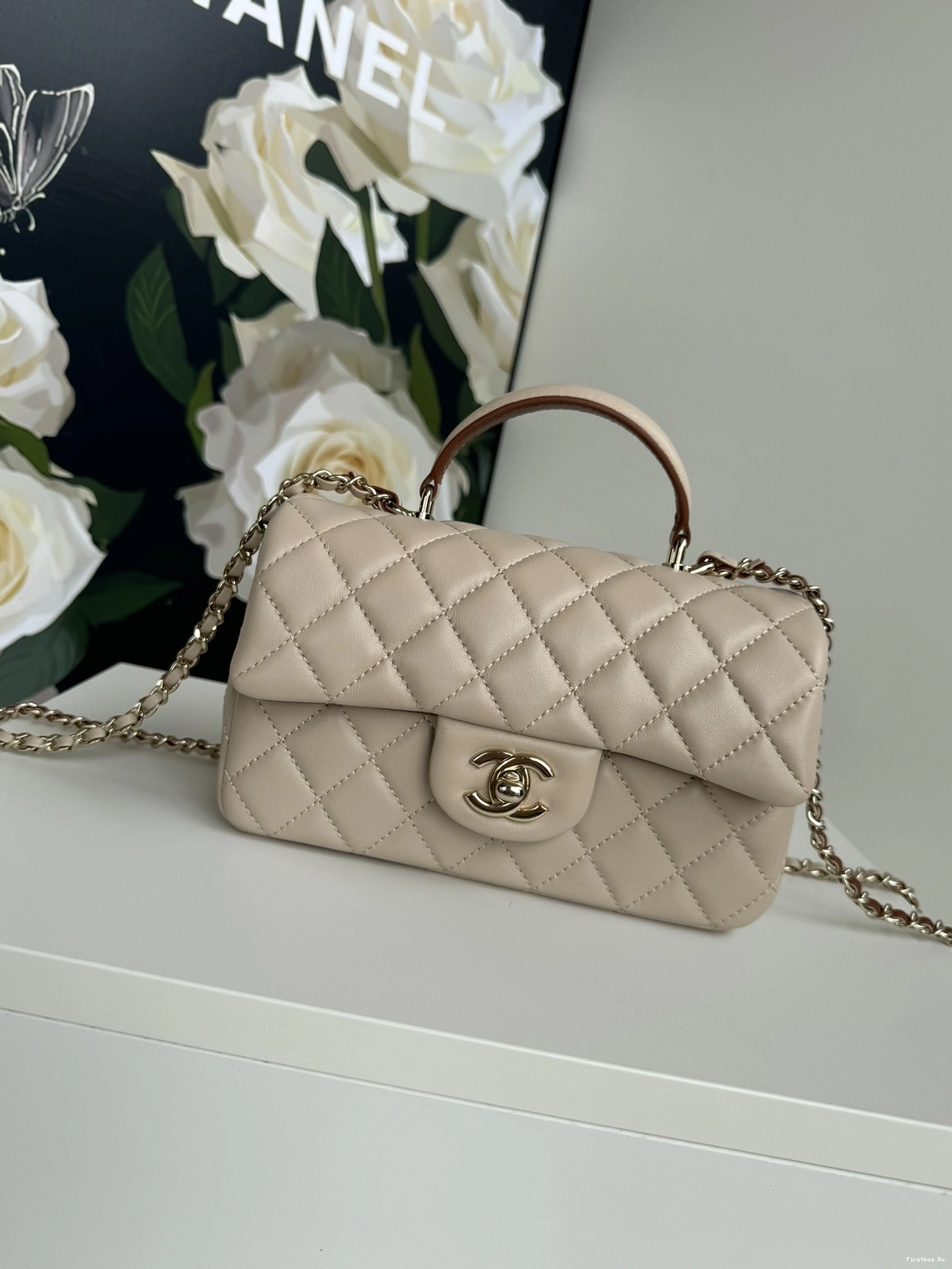 Firstbag Ru FLAP TOP BAG HANDLE-20*12*6cm WITH CHANEL 0710